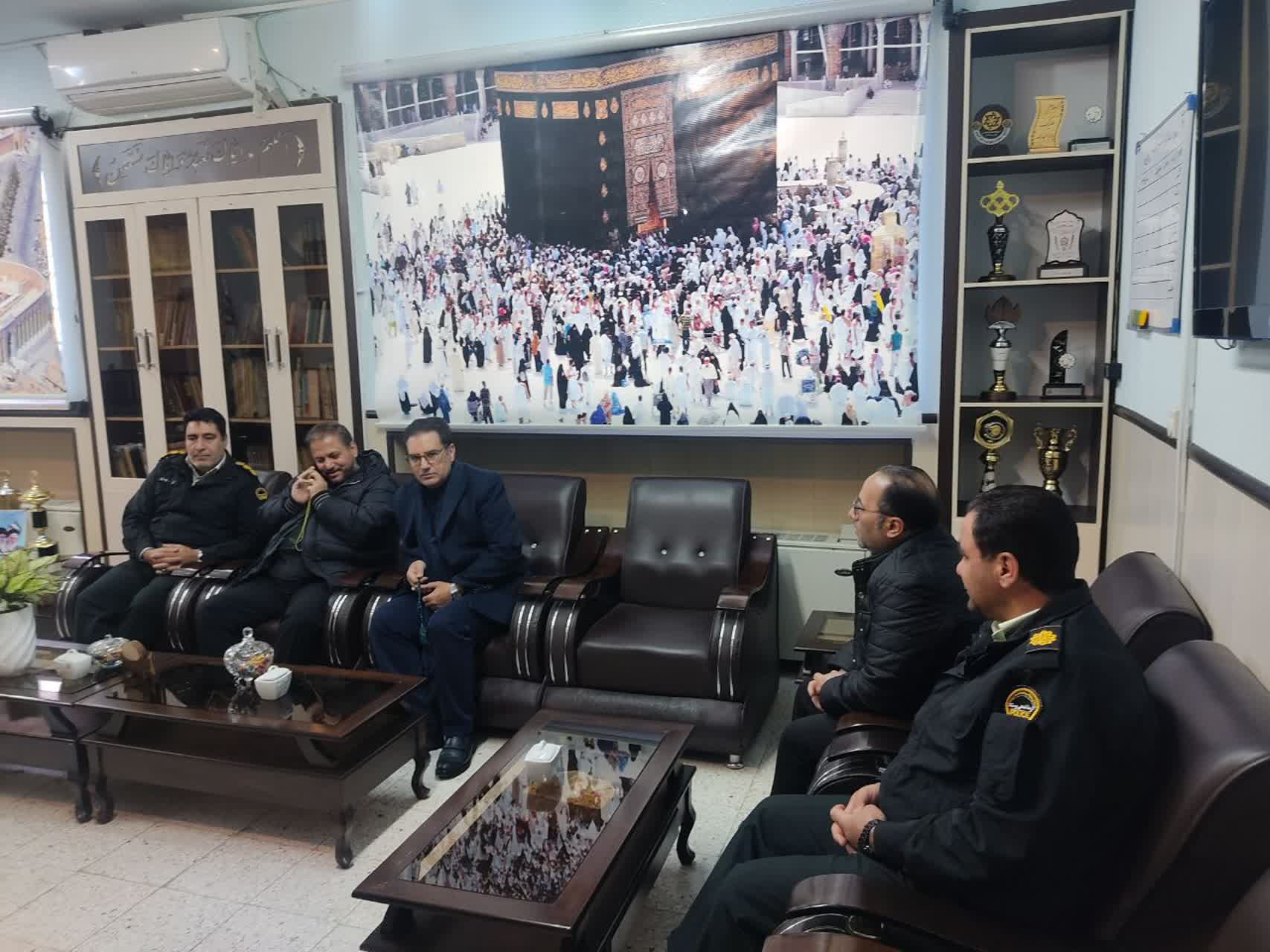 دیدار و عرض تبریک دکتر بادکوبه با فرماندهی انتظامی جاجرم جناب سرهنگ طاهری